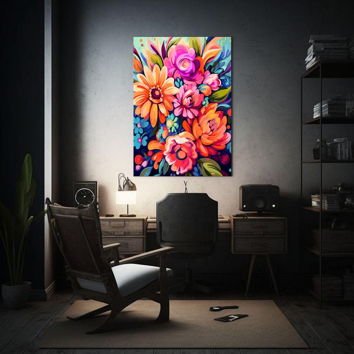 Cuadro Lienzo Tela Sublimada Escenario Boho 30x40cm-2
