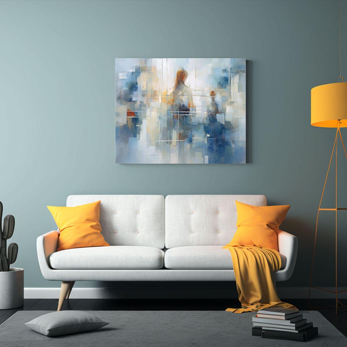 Pintura óleo Cuadro Dibujo Fantasía Artista 65x50cm-2