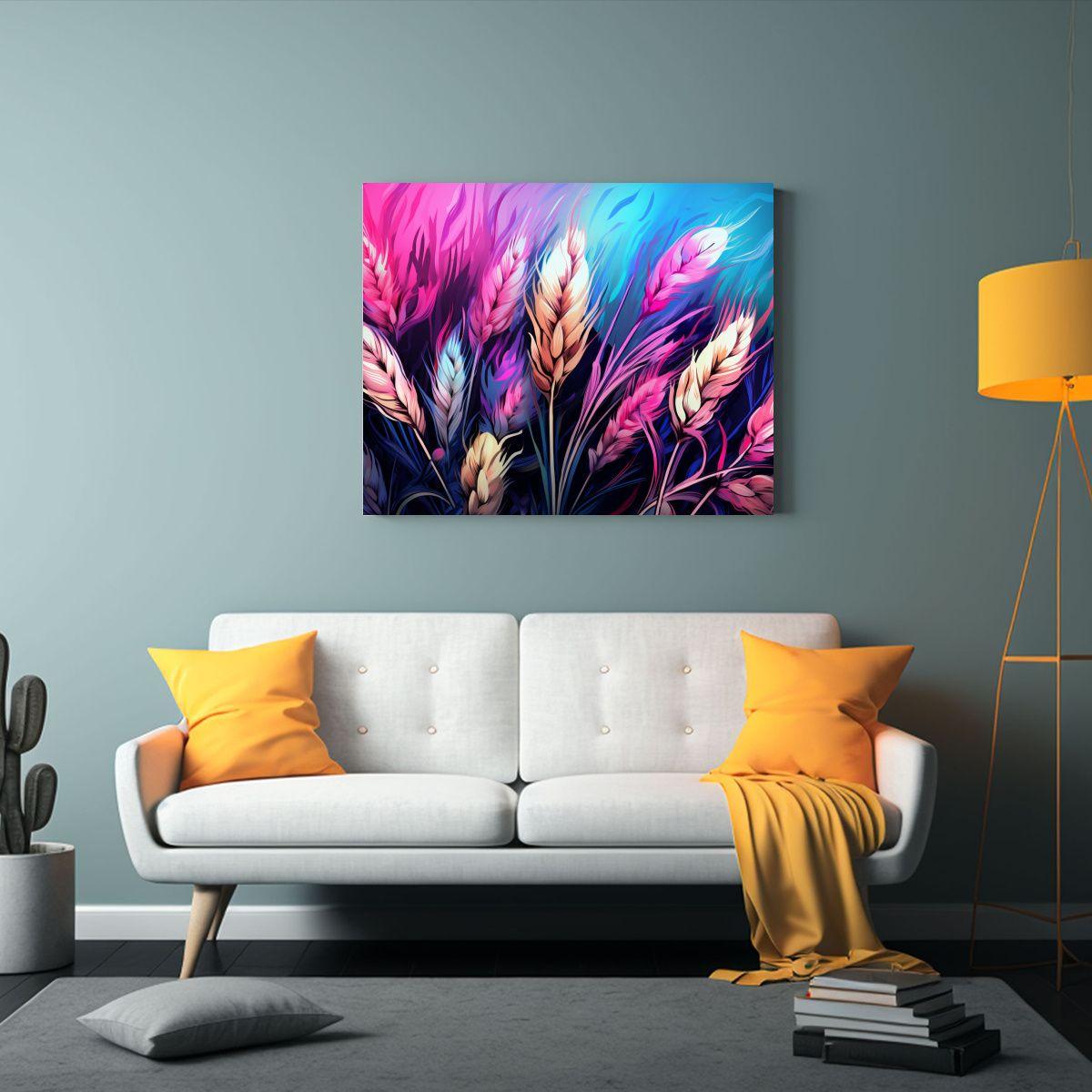 Cuadros De Naturaleza Viva Con Granos De Centeno En Colores  40x30cm-2