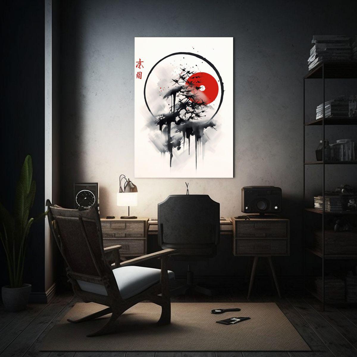 Cuadro Decorativo Vintage Con Estética Minimalista Y Simbó 80x120cm-2