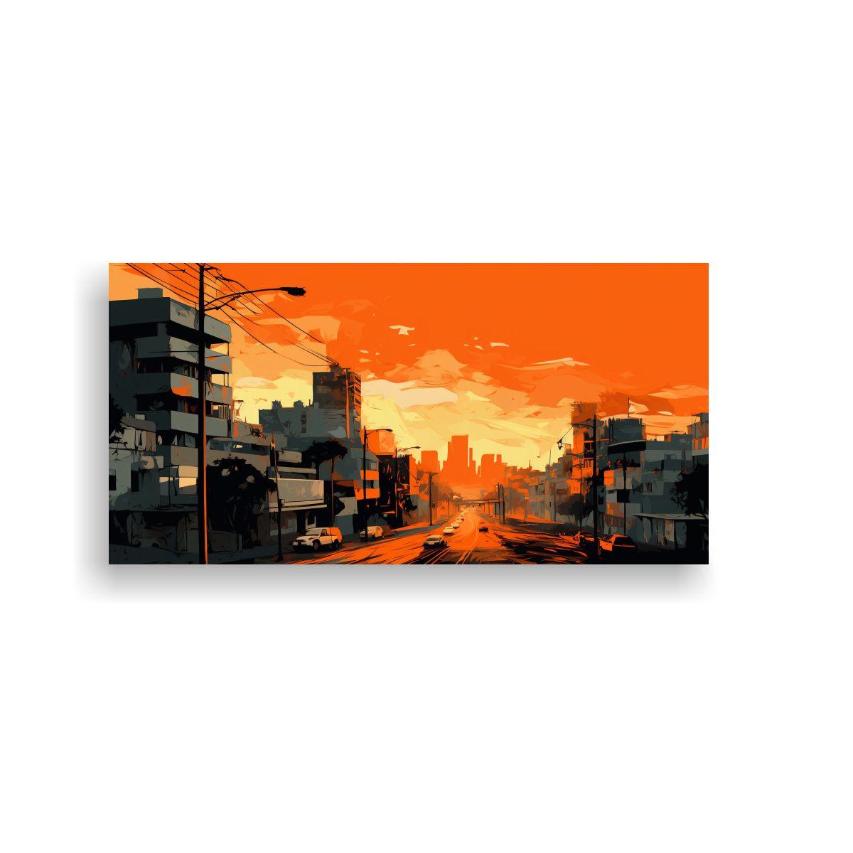 Pinturas Decorativas En Naranja Neonoir Para Santi 40x20cm-0