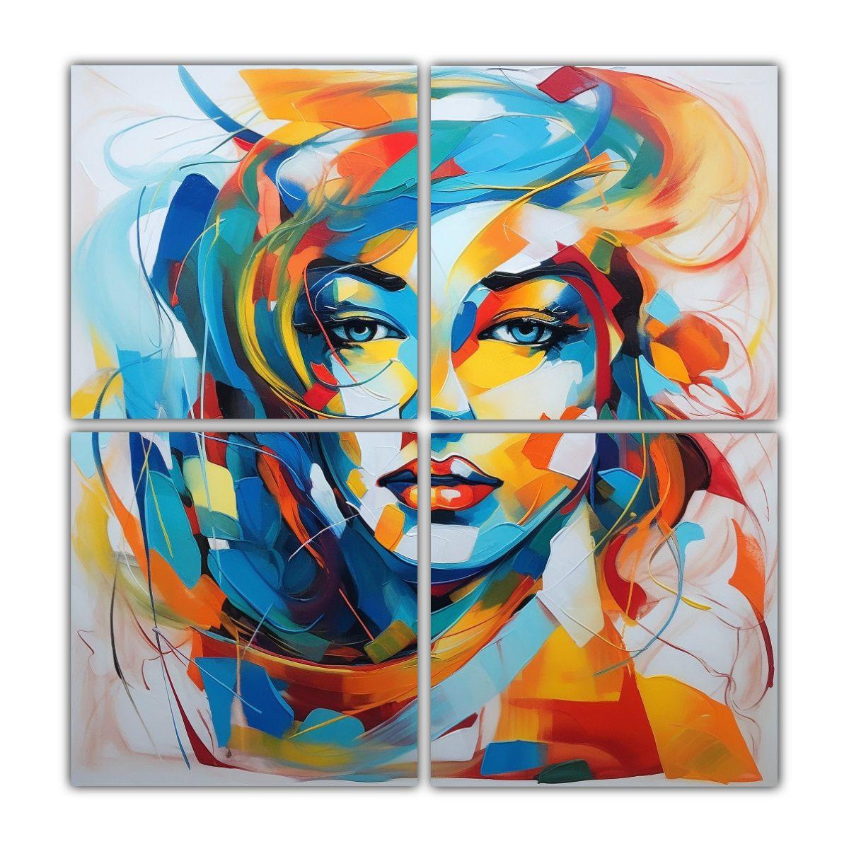 Cuadro Movimiento Gama De Colores 118437 100x100 Cm-0