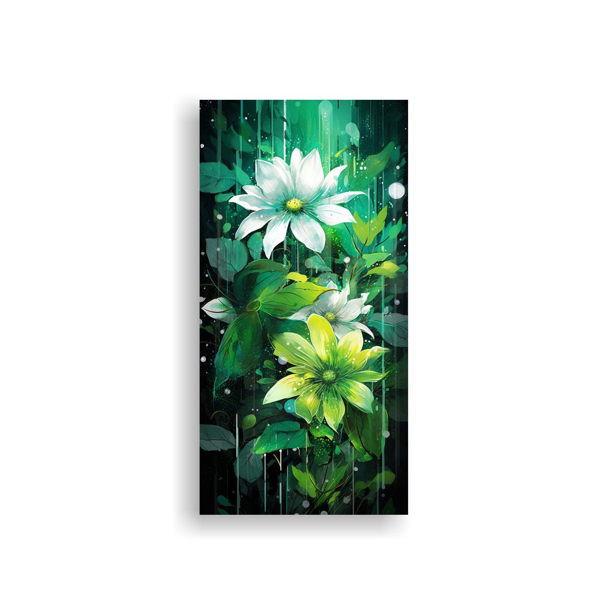 Pinturas Decorativas En Bastidor Con Composición 50x100cm-0