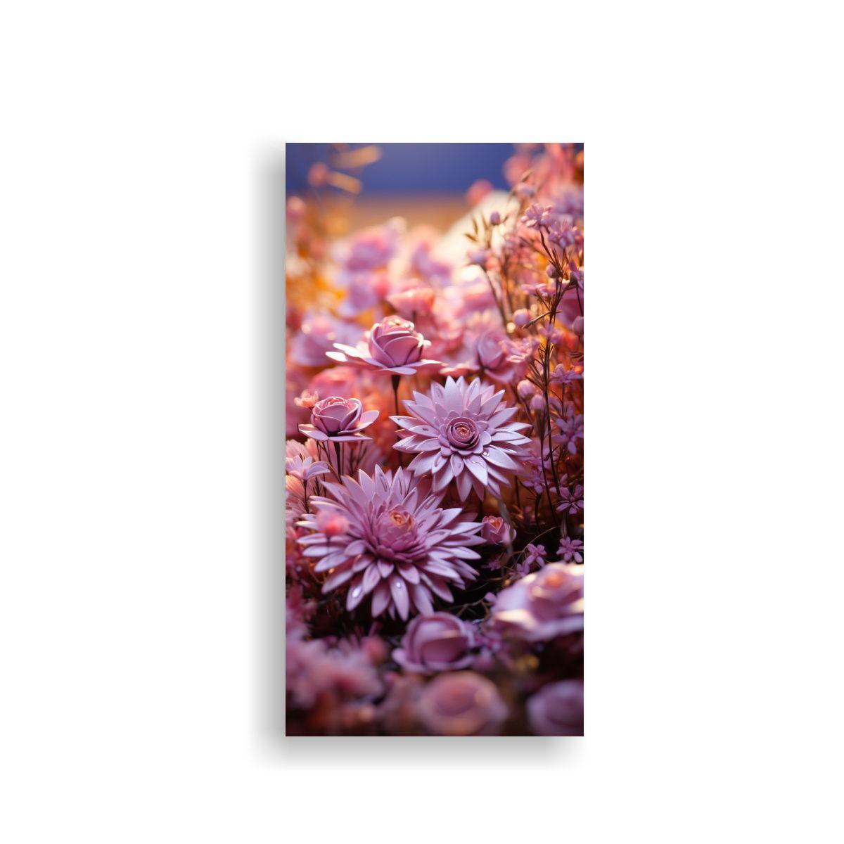 Cuadro De Pared: Envolvente Rosa En Macro 70x140cm-0
