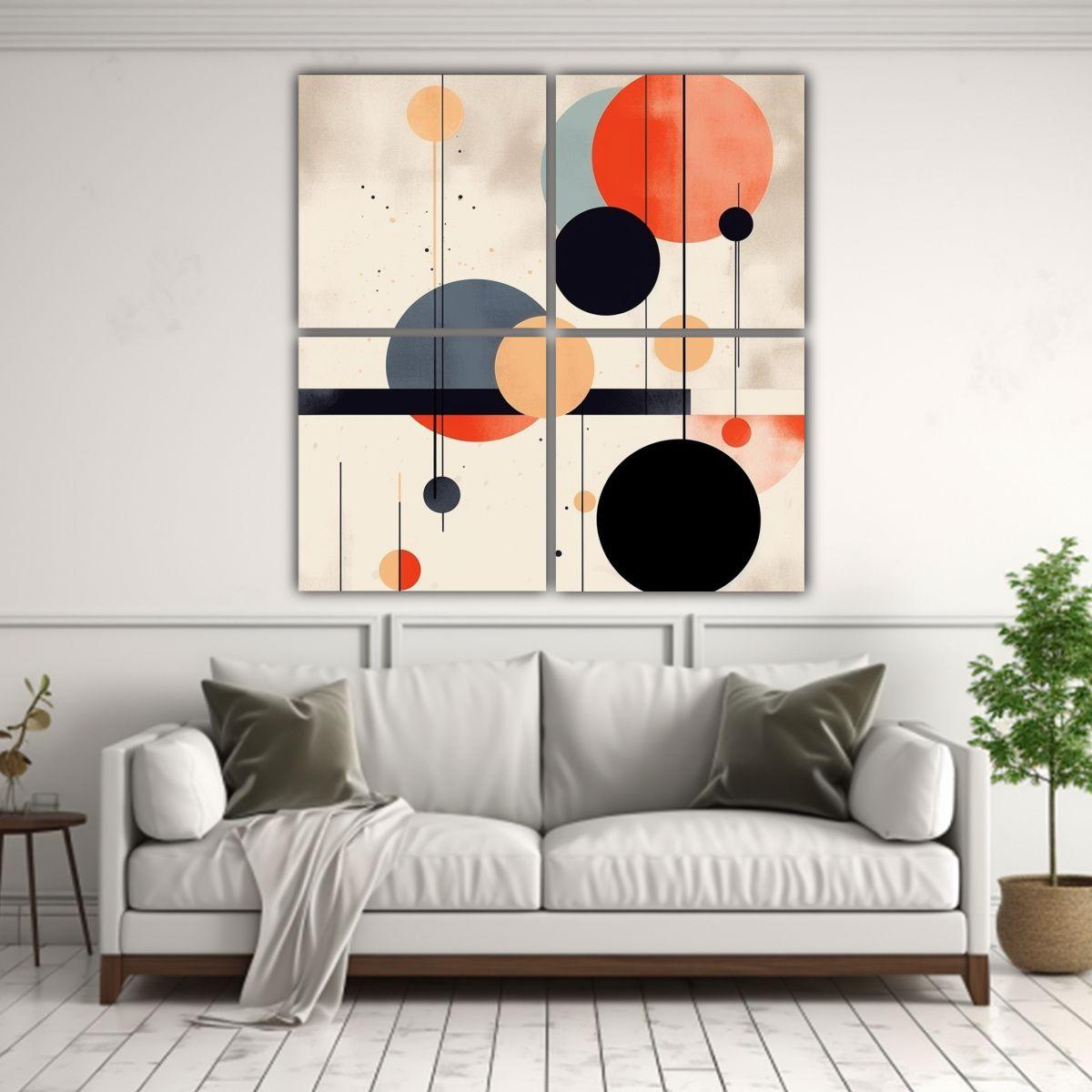 Cuadro De Arte Minimalista Con Armonía De 160x160 Cm-2