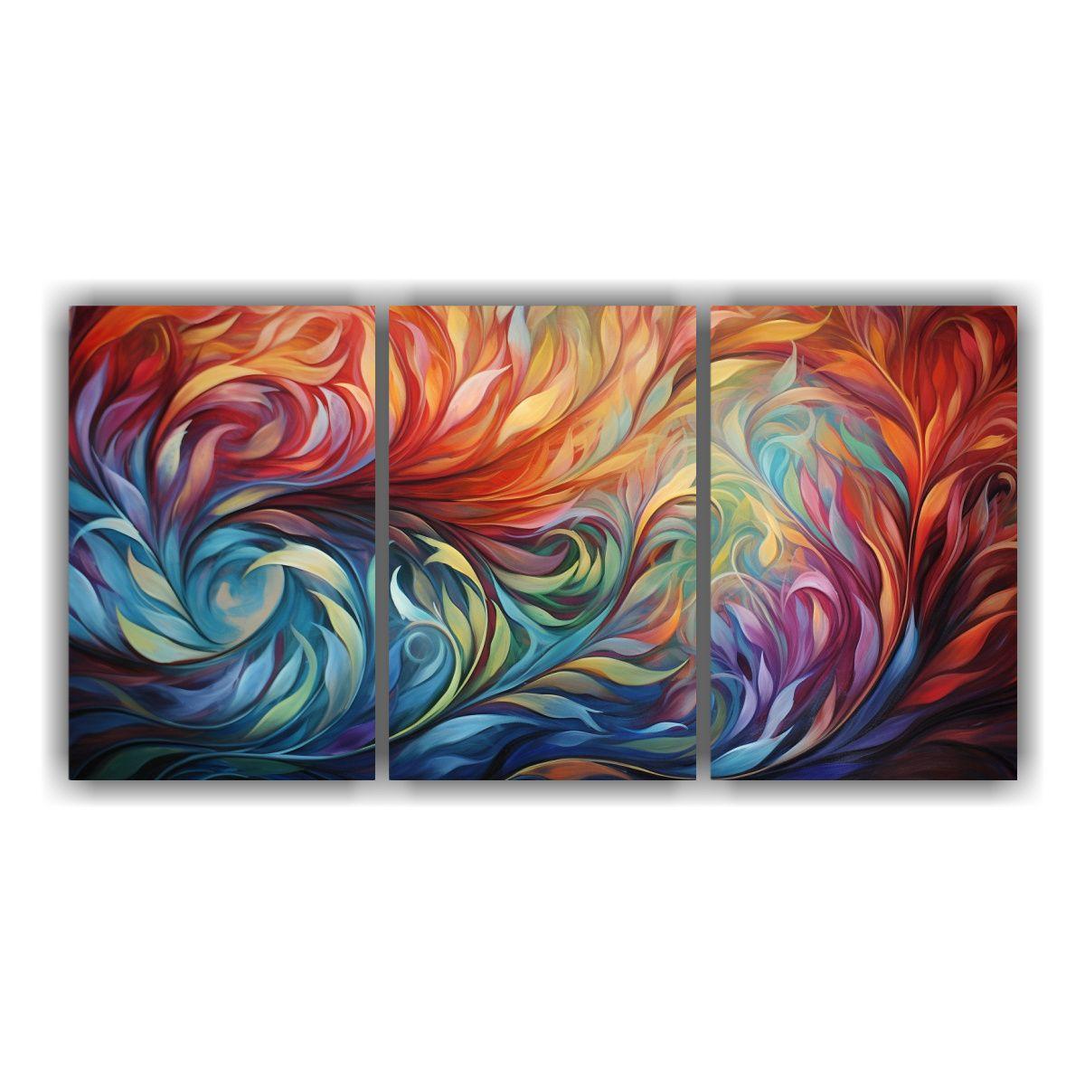 Pinturas Decorativas De Patrones Abstractos 90x45 Cm-0