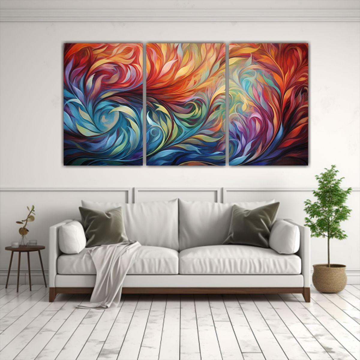 Pinturas Decorativas De Patrones Abstractos 90x45 Cm-2