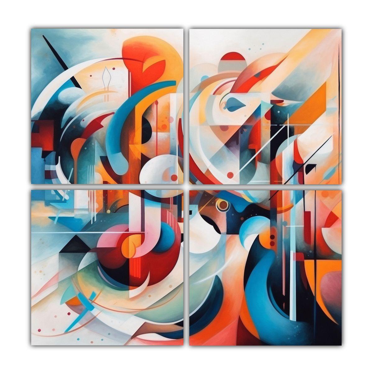 Pintura Decorativa Abstracta Reflejo En 40x40 Cm-0