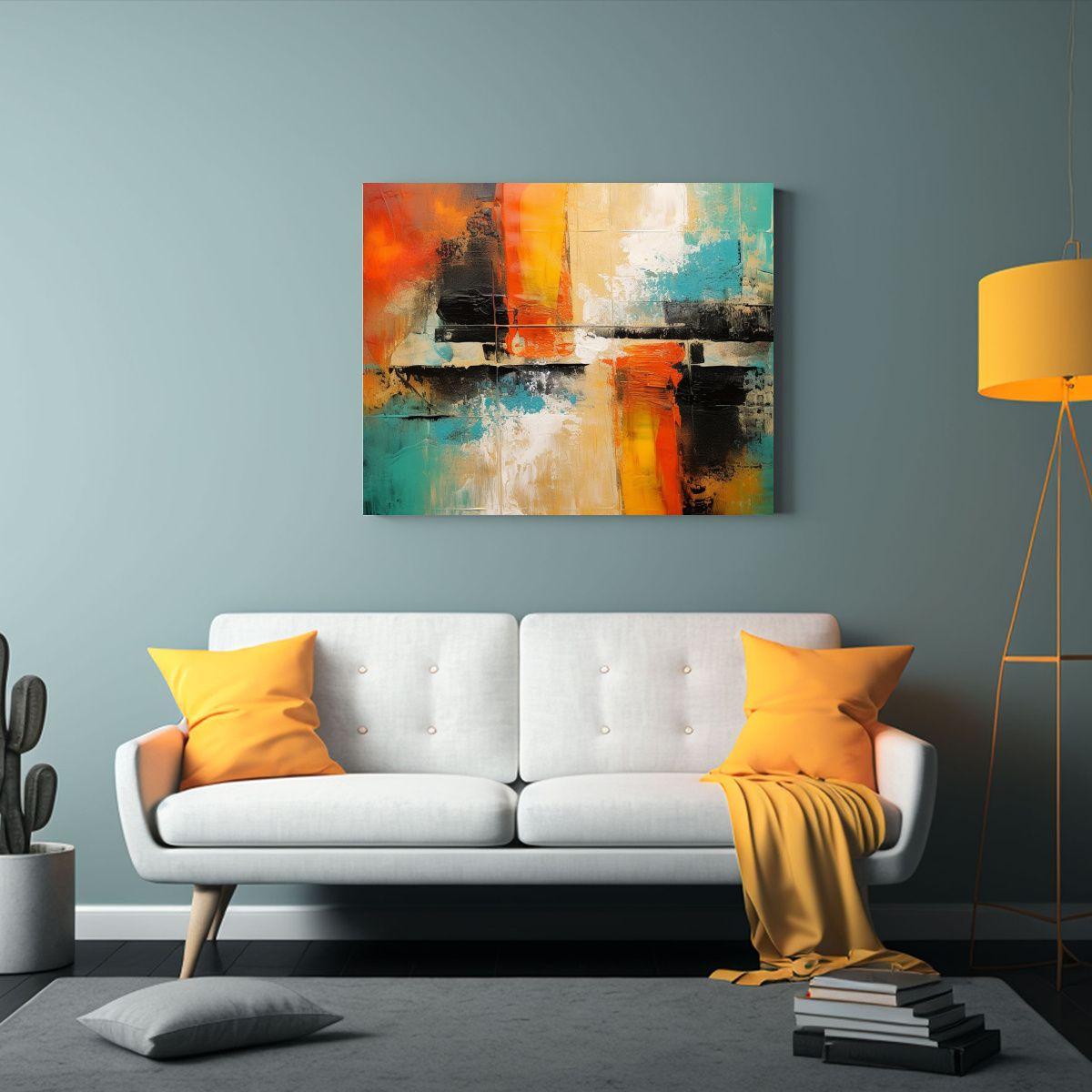 Cuadros Abstractos De Alta Calidad Con Personalidad Y Estilo 90x60cm-2