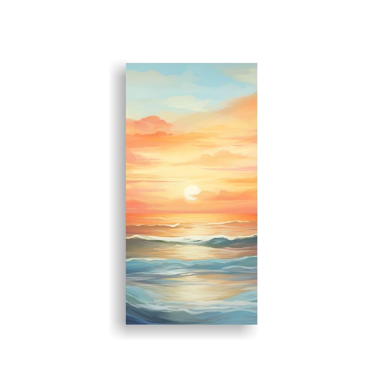 Pintura Decorativa Acuarela Equilibrio Abstracto 30x60cm-0