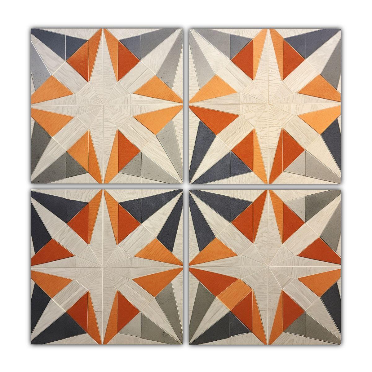 Cuadro Decorativo Acuarela Escena De Estrellas 60x60 Cm-0