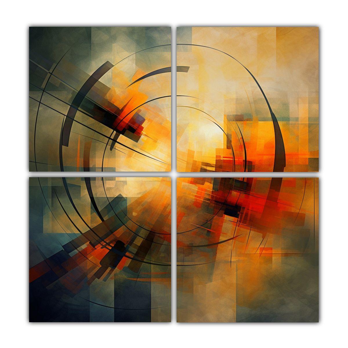 Fondos Abstractos Para Decoración Con Pinturas 140x140 Cm-0