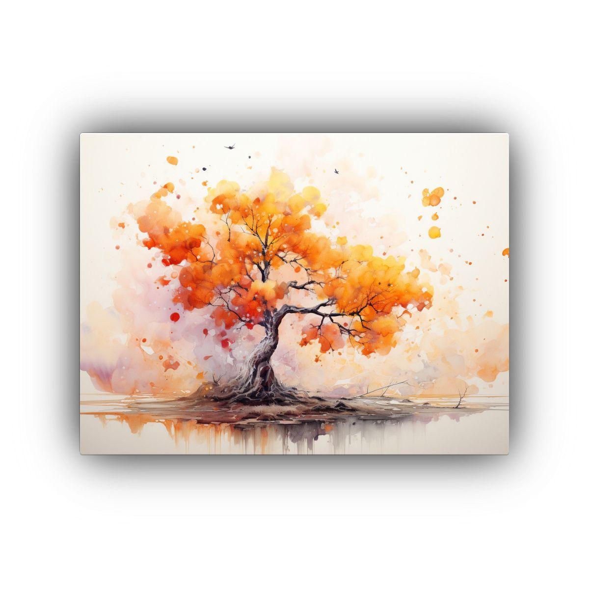 Pintura Abstracta De Combinación De Colores 50x40cm-0