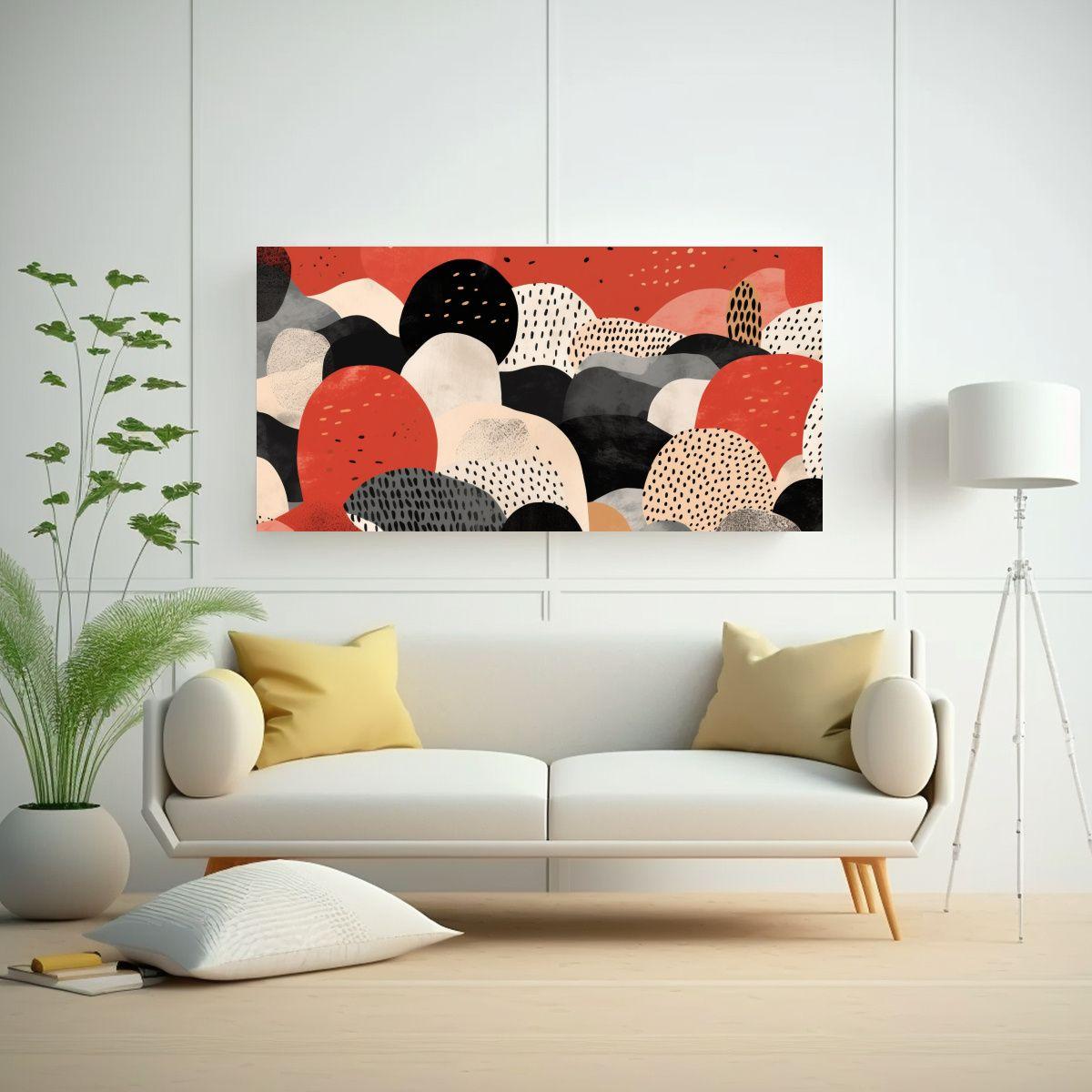 Patrón Abstracto Minimalista Contemporáneo 160x80cm-2