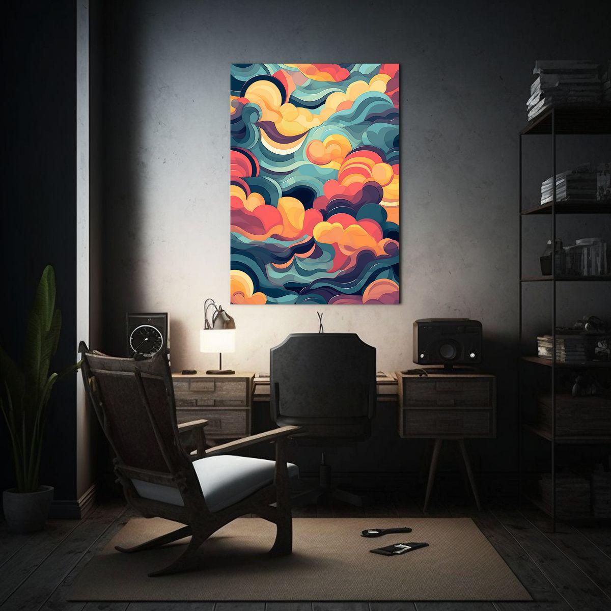 Lienzo Decoración Abstracta Inspirada En Sueños 60x90cm-2