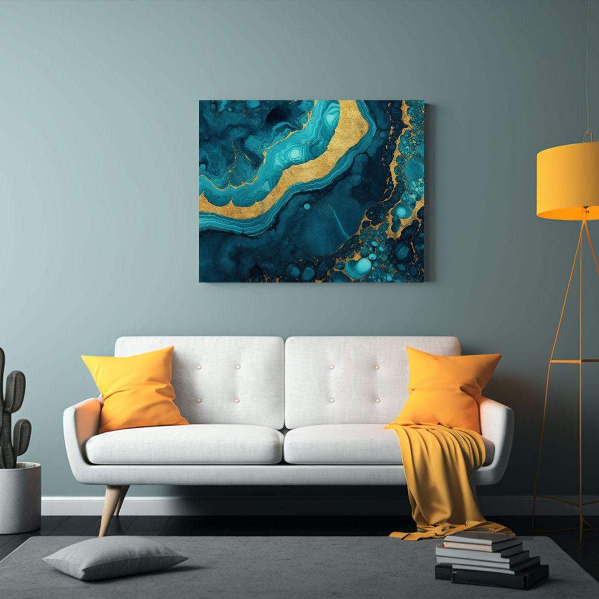 Pinturas Florales De Líneas Finas Para Decorar El Hogar 90x60cm-2
