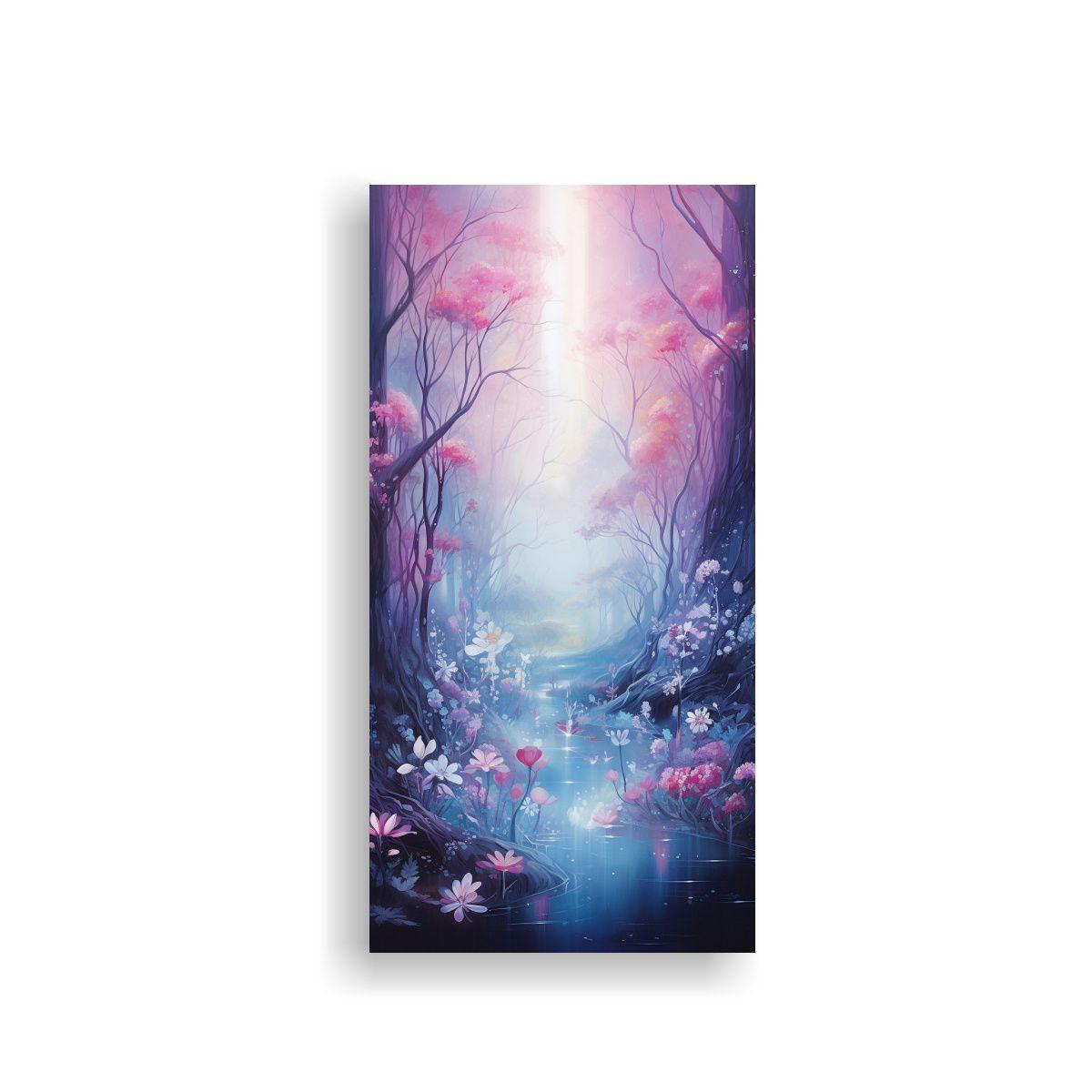 Lienzo De Tela Tema Originalidad Bosque Místico 50x100cm-0