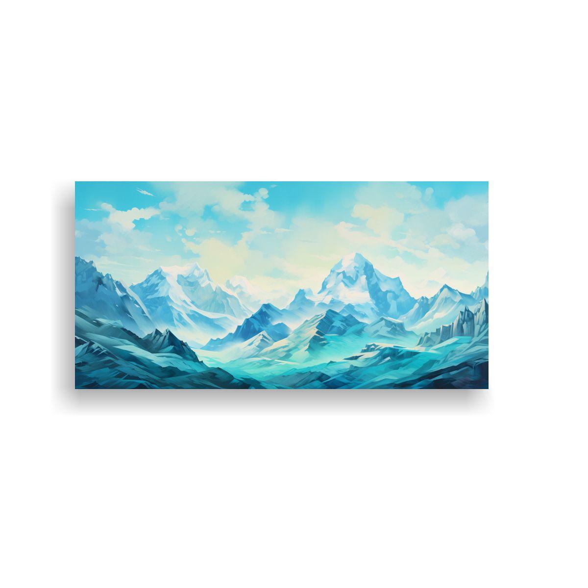 Paisaje Turquesa: Picos Famosos Y Cadenas 100x50cm-0