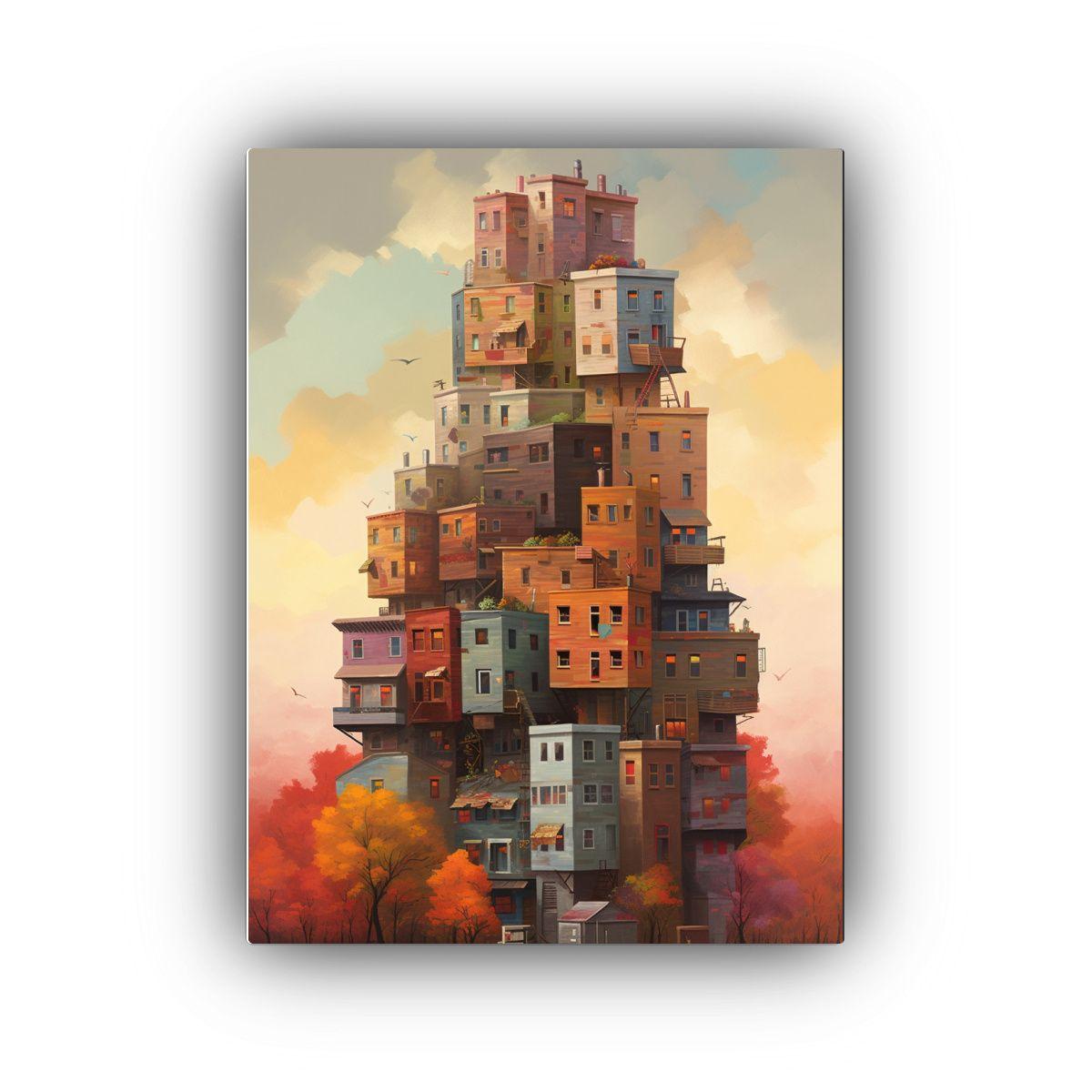 Paisaje Otoñal En Nueva York Arte De Pared Abstracto 60x90cm-0
