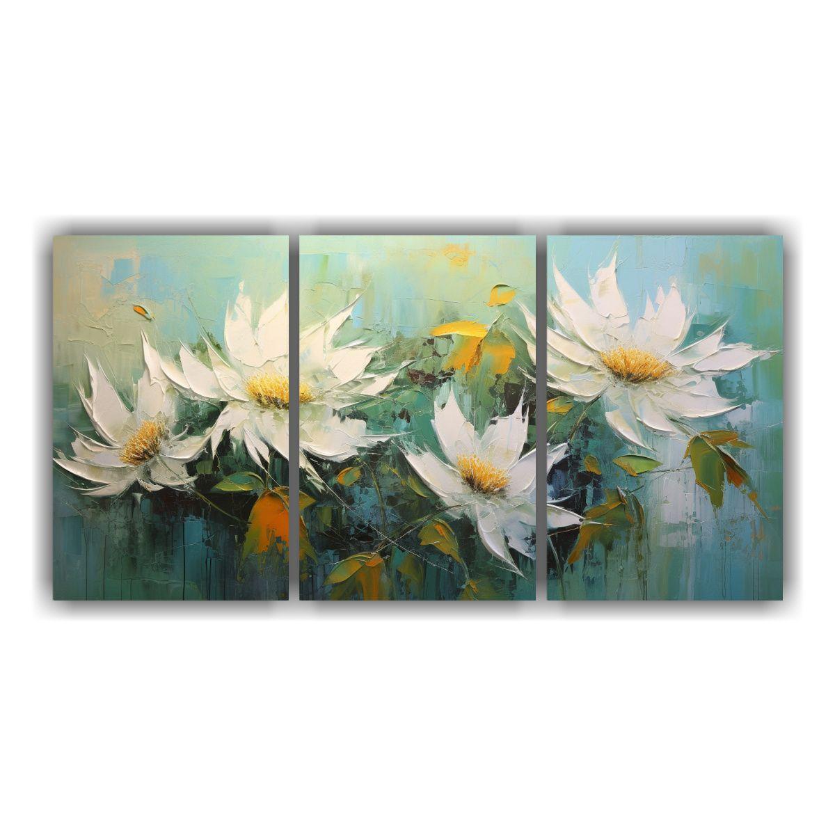 Pintura En Lienzo Espectacular Única En Colores 60x30 Cm-0