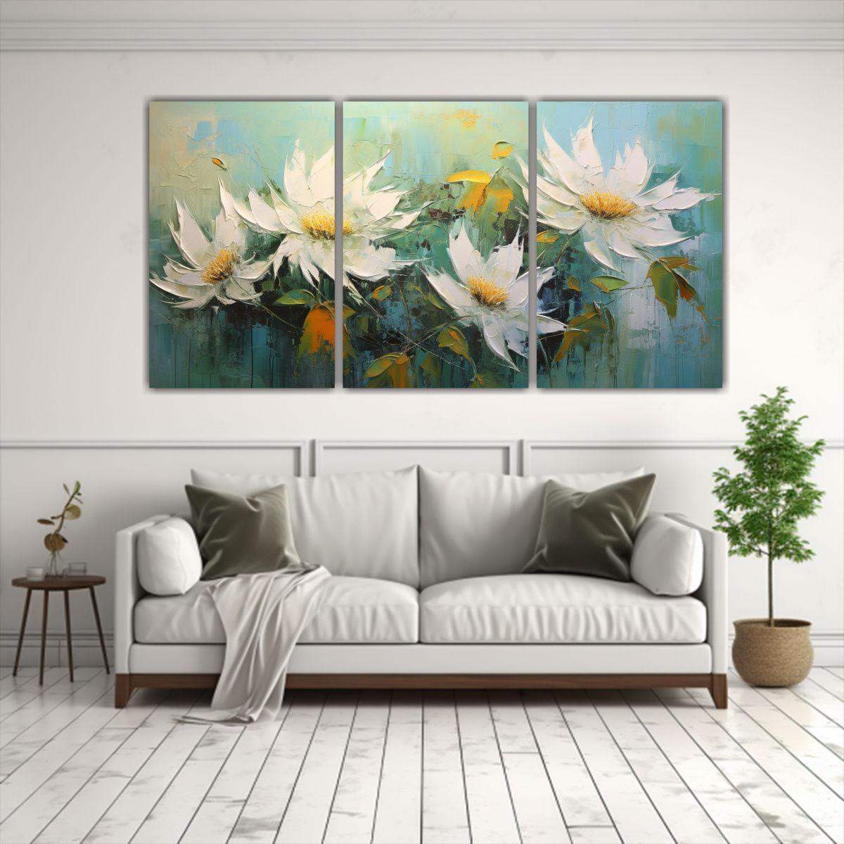 Pintura En Lienzo Espectacular Única En Colores 60x30 Cm-2