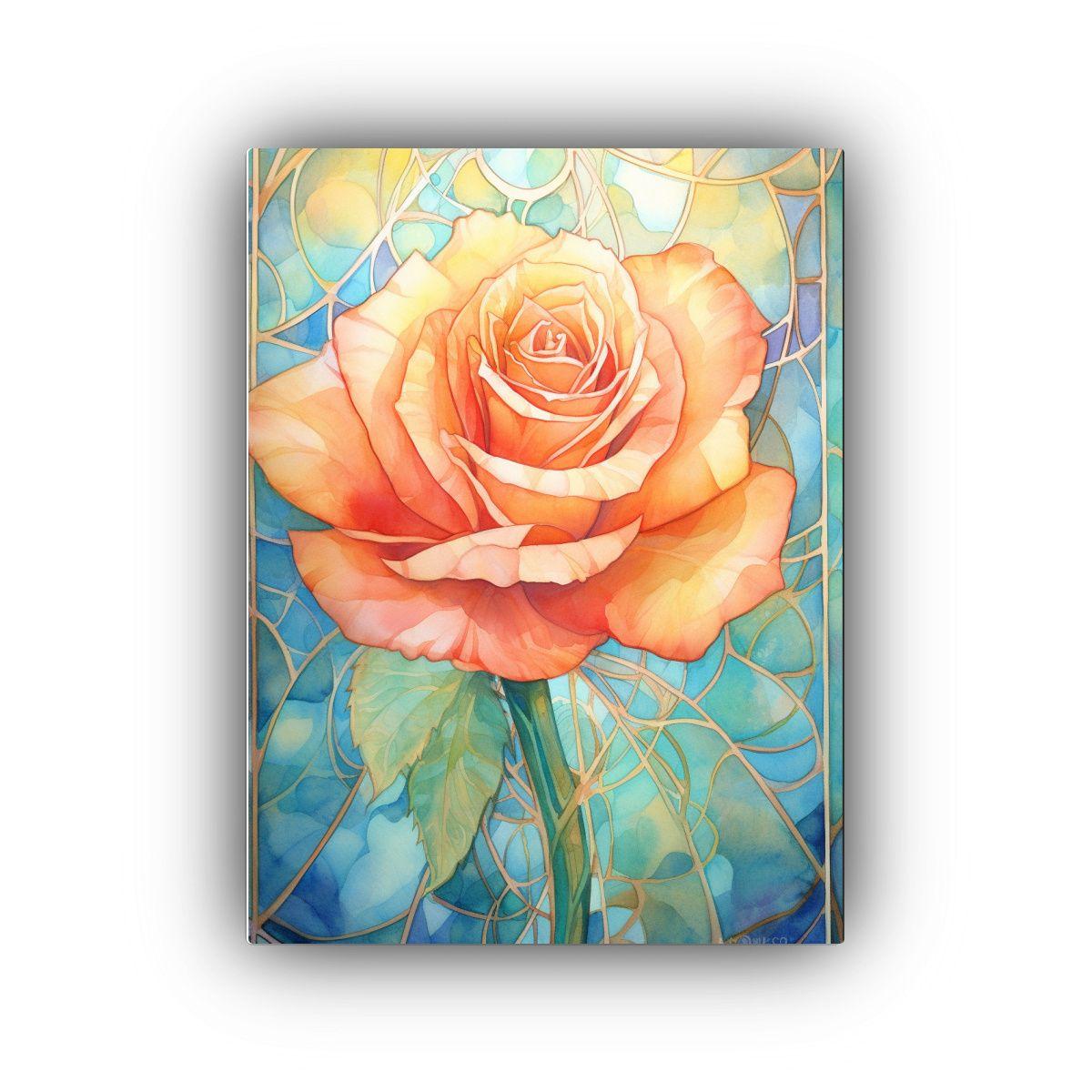 Pintura Acuarela Clásica Con Formas De Arte, 80x120cm-0