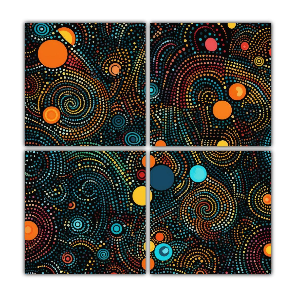Pinturas Decorativas Minimalistas Con Pequeños 60x60 Cm-0