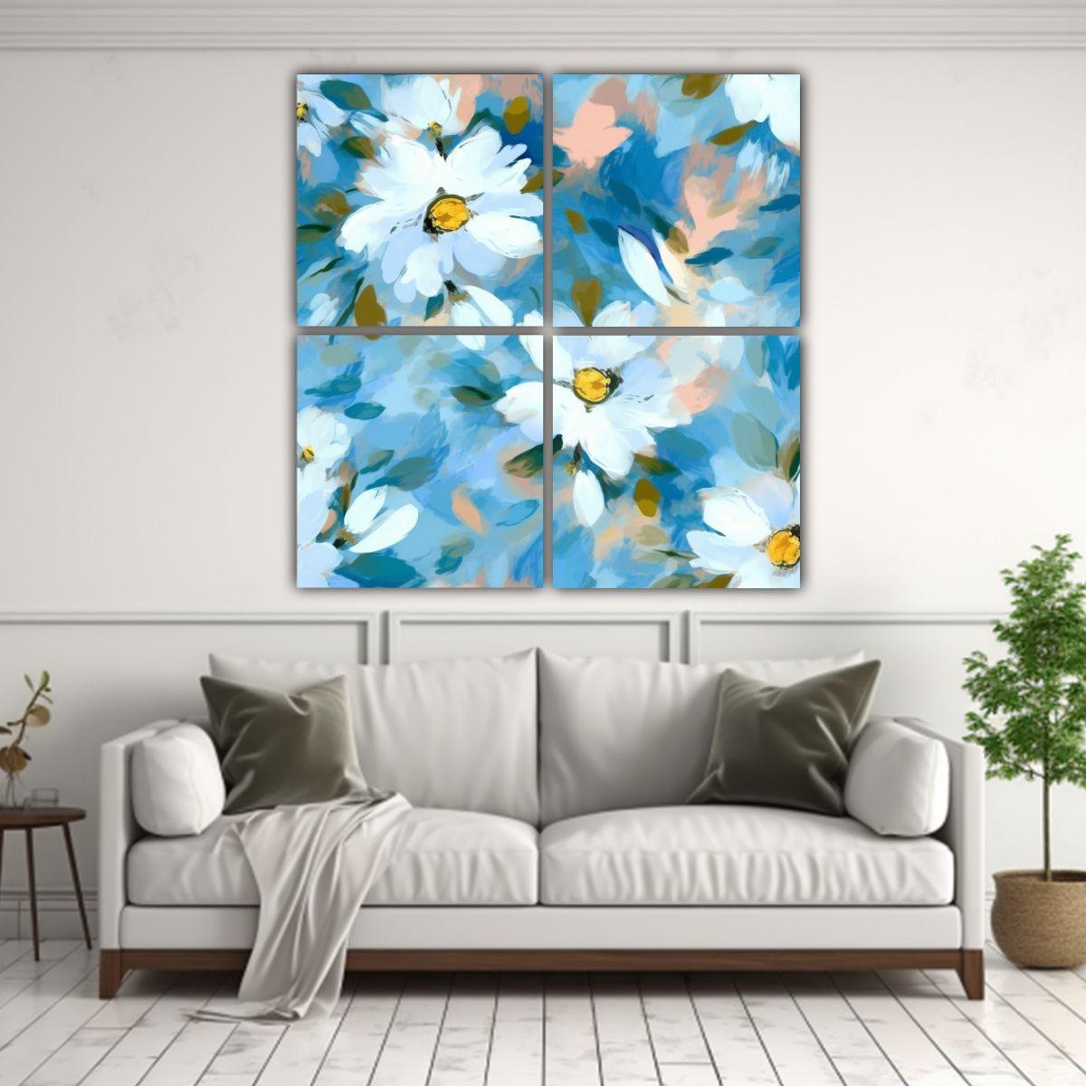 Pinturas Decorativas De Lienzo Con Patrón 200x200 Cm-2