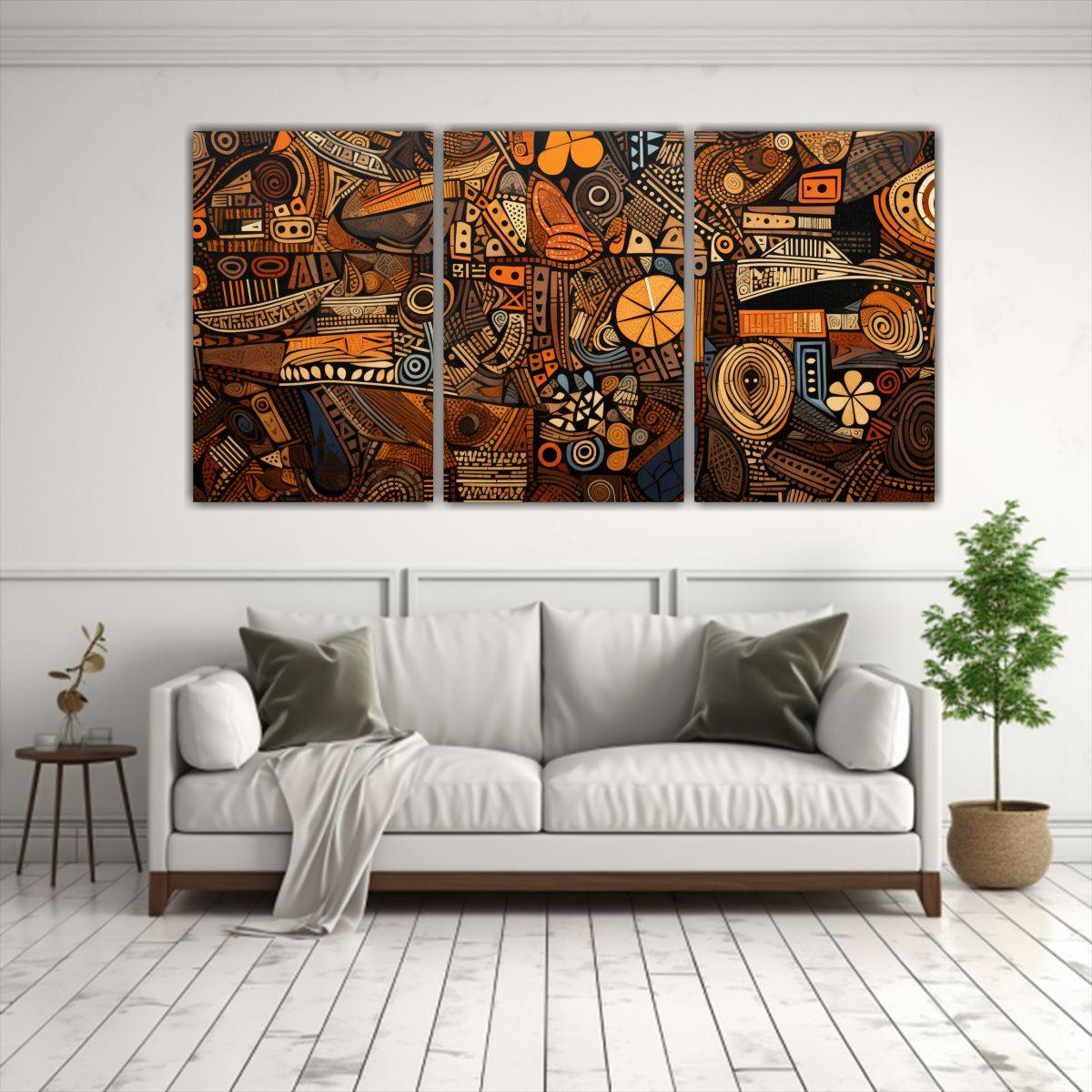Pinturas De Decoración Abstractas 240x120 Cm-2