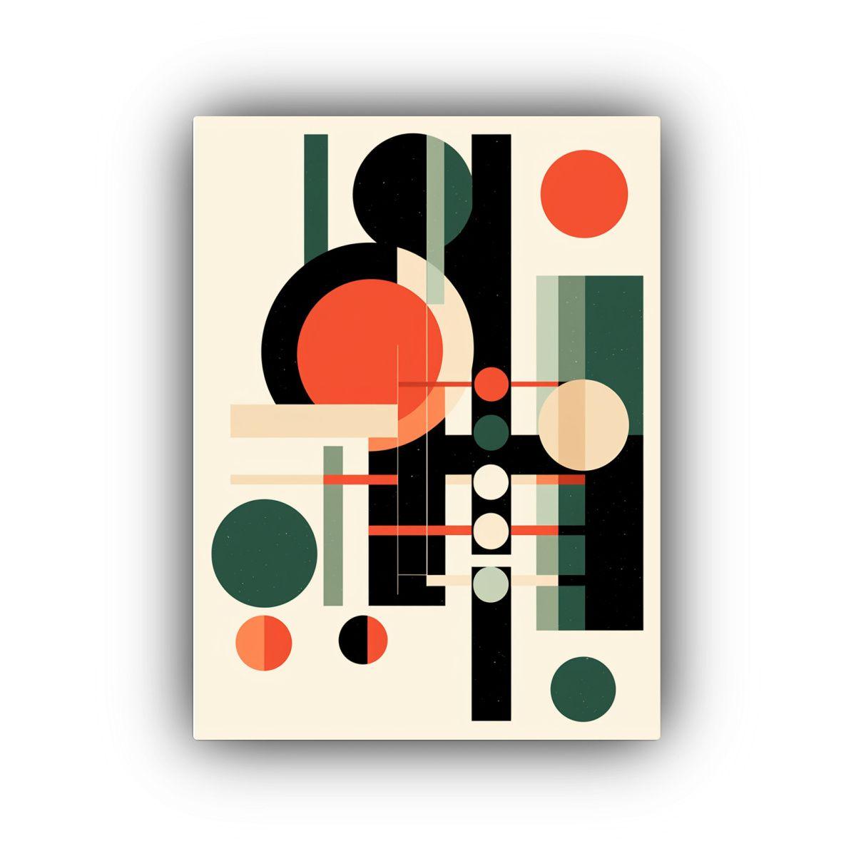 Cuadros Decorativos Abstractos Con Formas 40x60cm-0