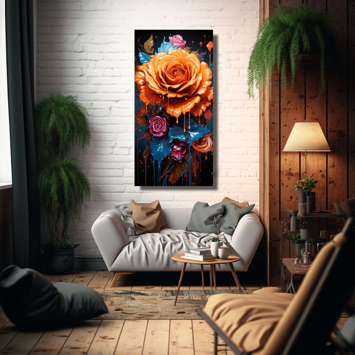 Arte De Pared Calidos Composición Neon 50x100cm-2