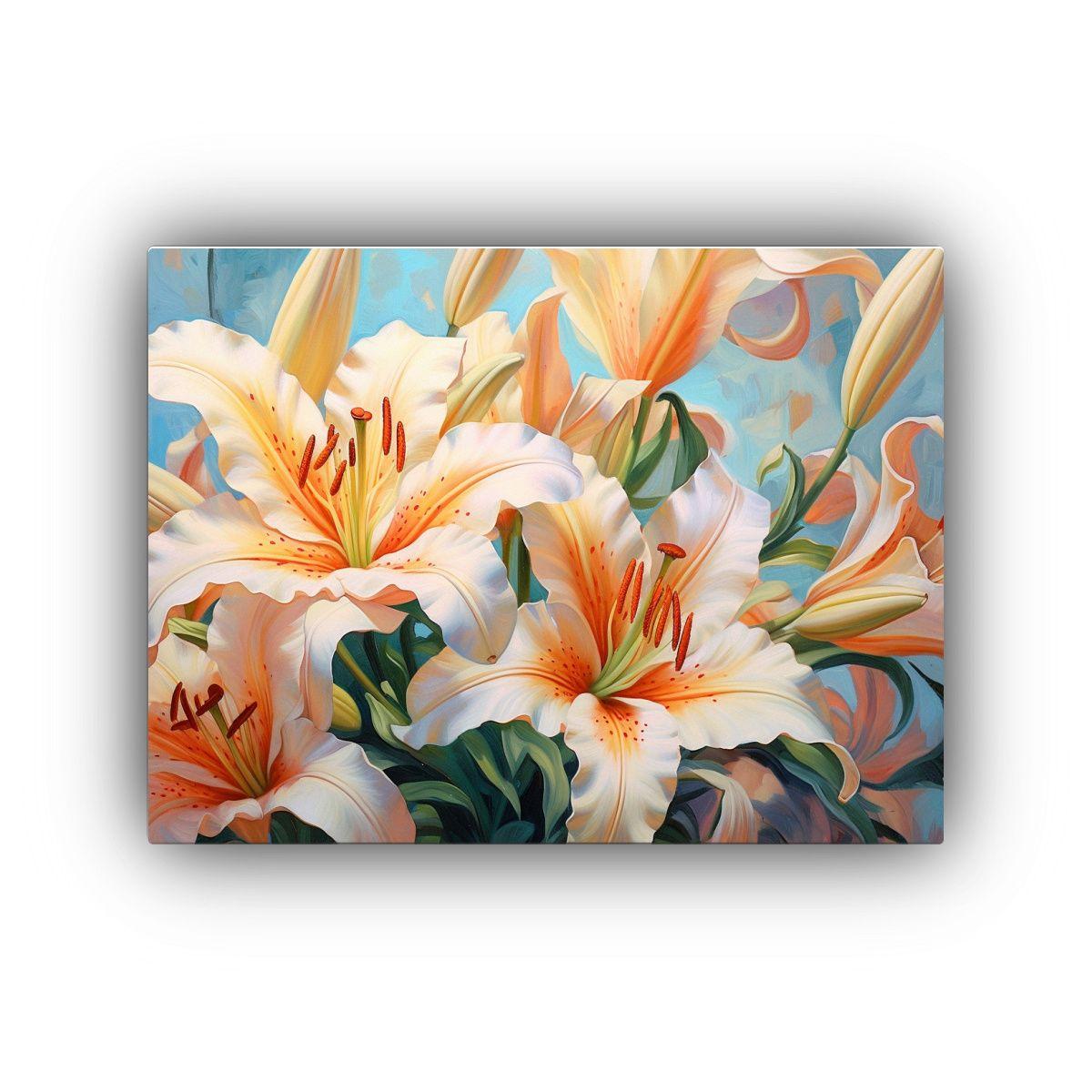 1 Pieza Pintura Creativa De Lirio Colorido Con Pigmento Sobr 40x30cm-0