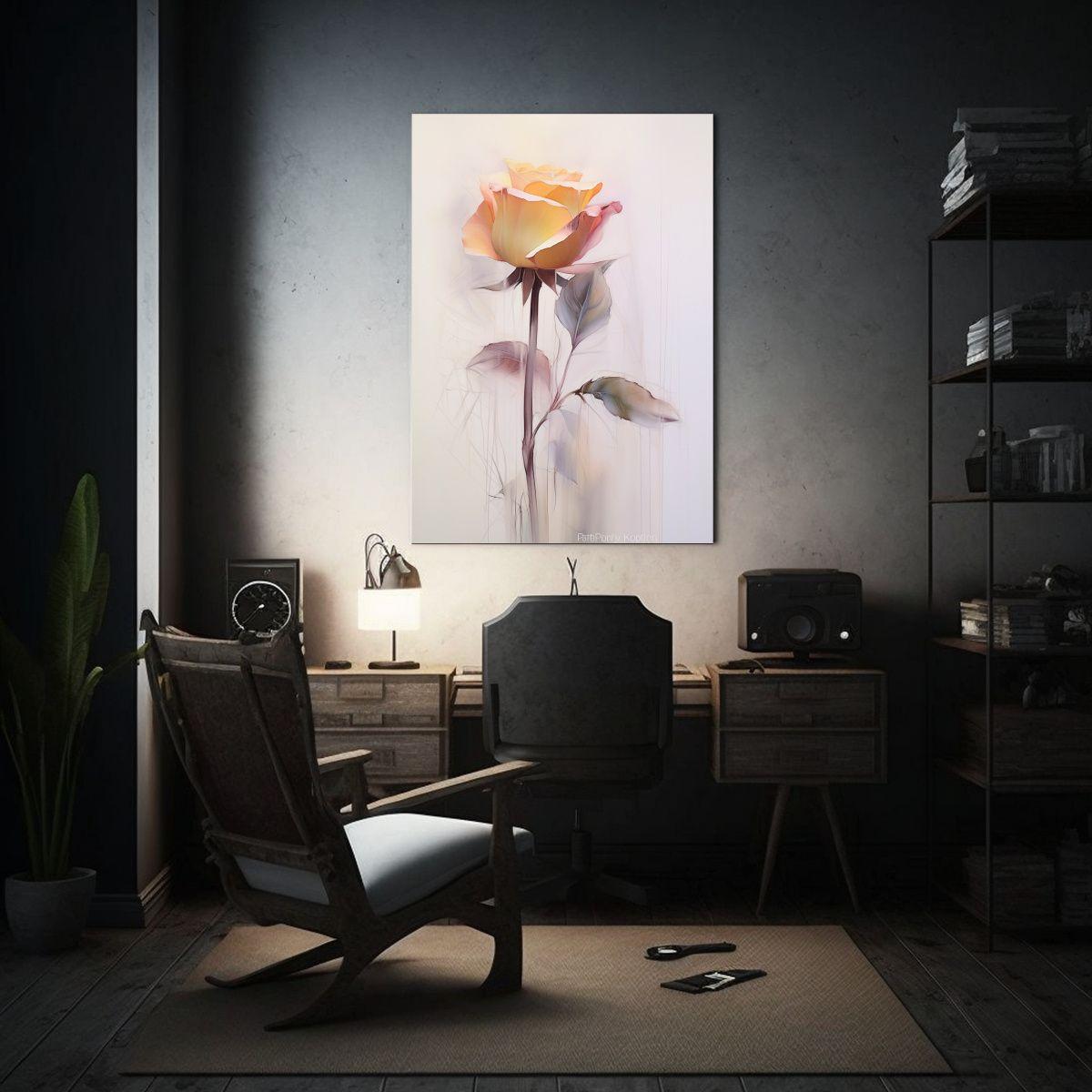 Lienzos De Tela Hermoso Simetría Agua Xray 80x120cm-2