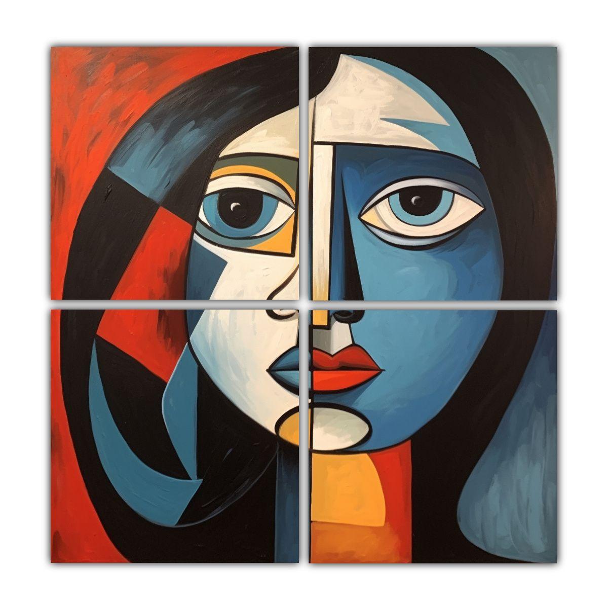 Pinturas Decorativas En Tonos Simples 335836 140x140 Cm-0