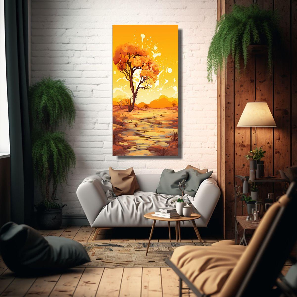 Cuadro Decorativo Rectangular Arte Calidos A 40x80cm-2