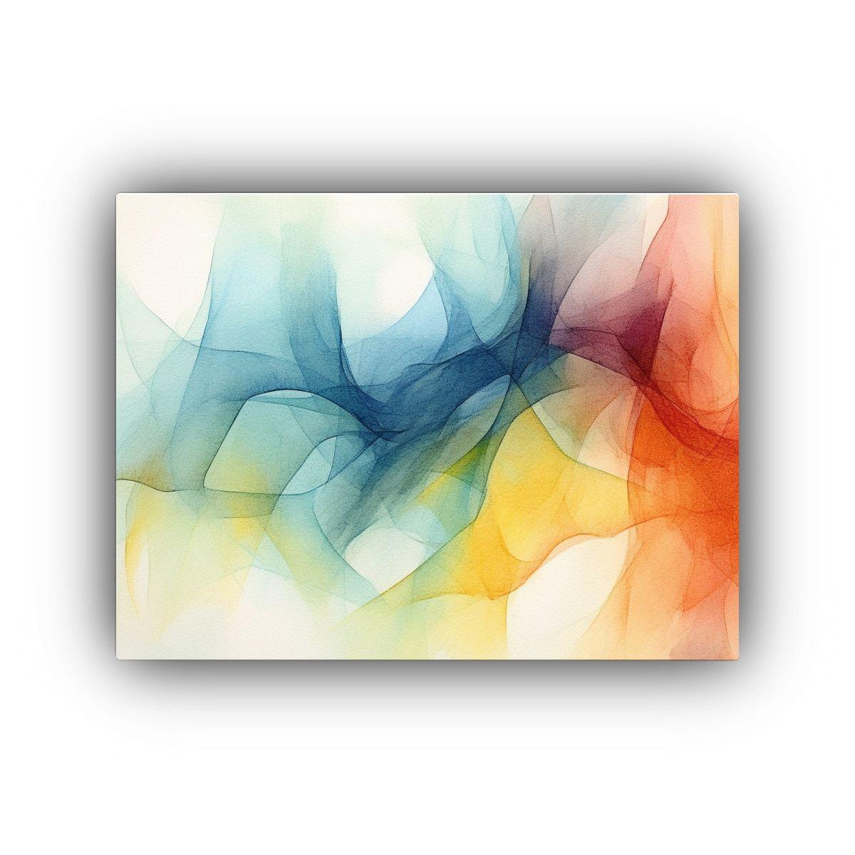 Cuadro Abstracto En Lápiz: Transición De Degradado En Arte 90x60cm-0