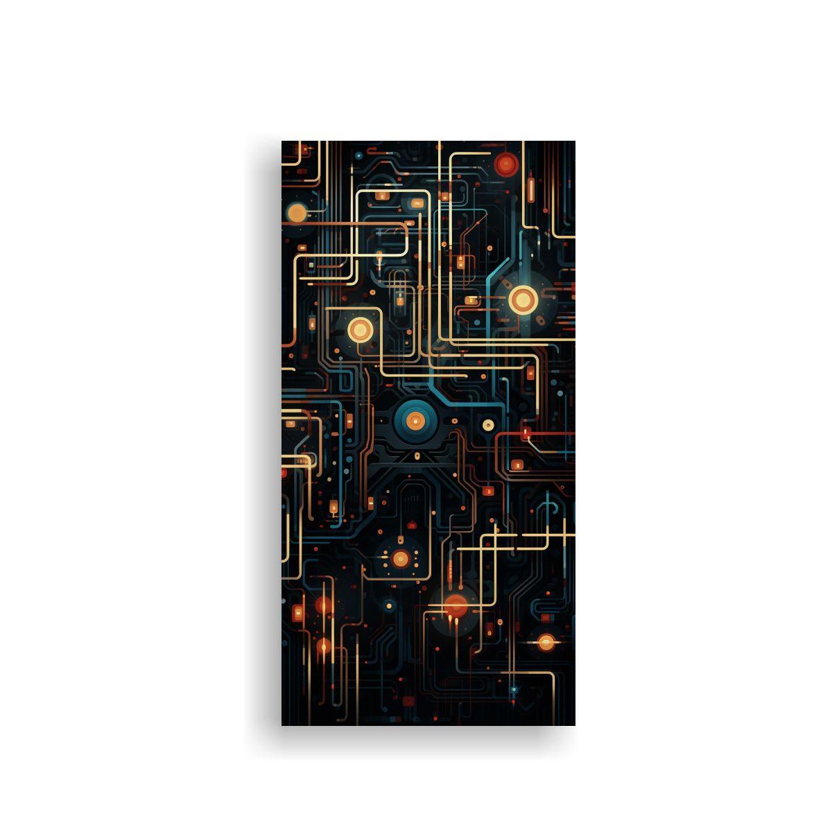 Lienzo Decorativo Esquema De Fusión De Patrones 60x120cm-0