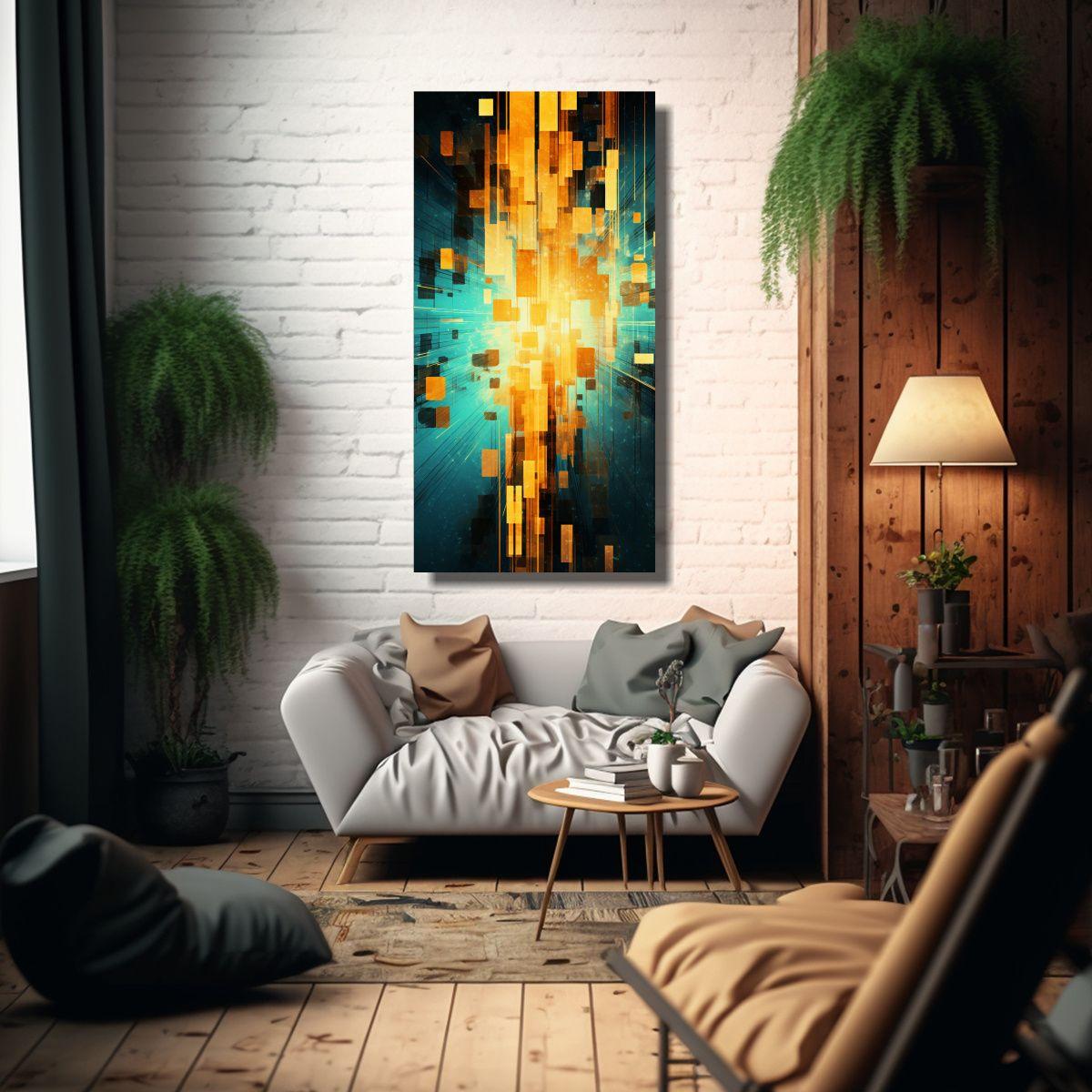 Innovador Canva Decorativo Estilo Futurista 70x140cm-2