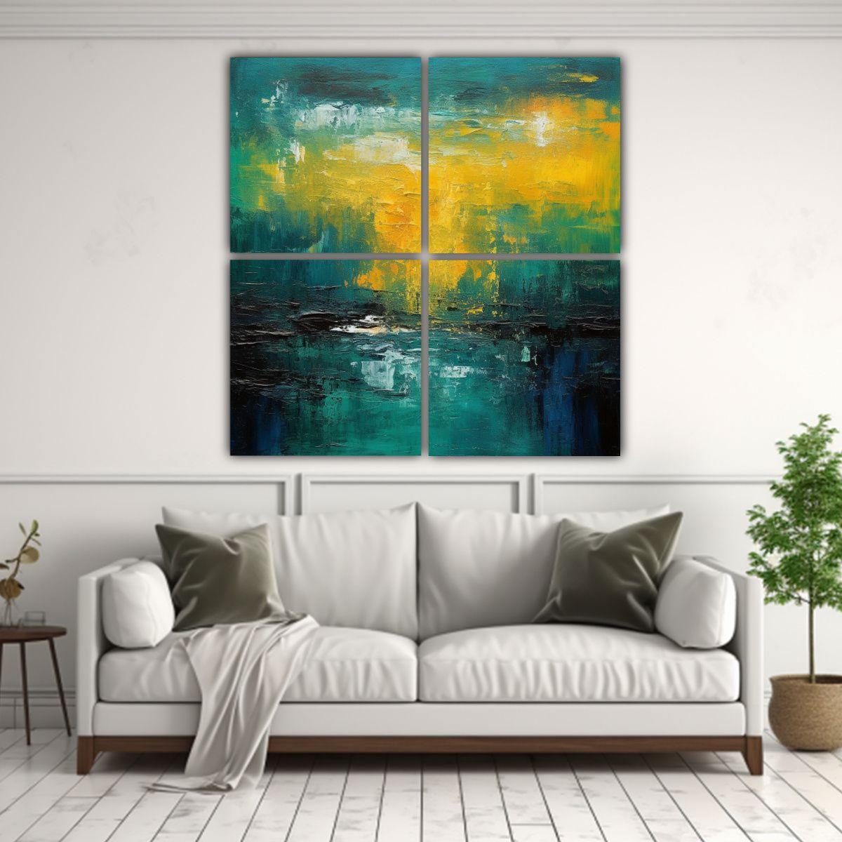 Pinturas Decorativas De Arte De Pared En Relieve 180x180 Cm-2
