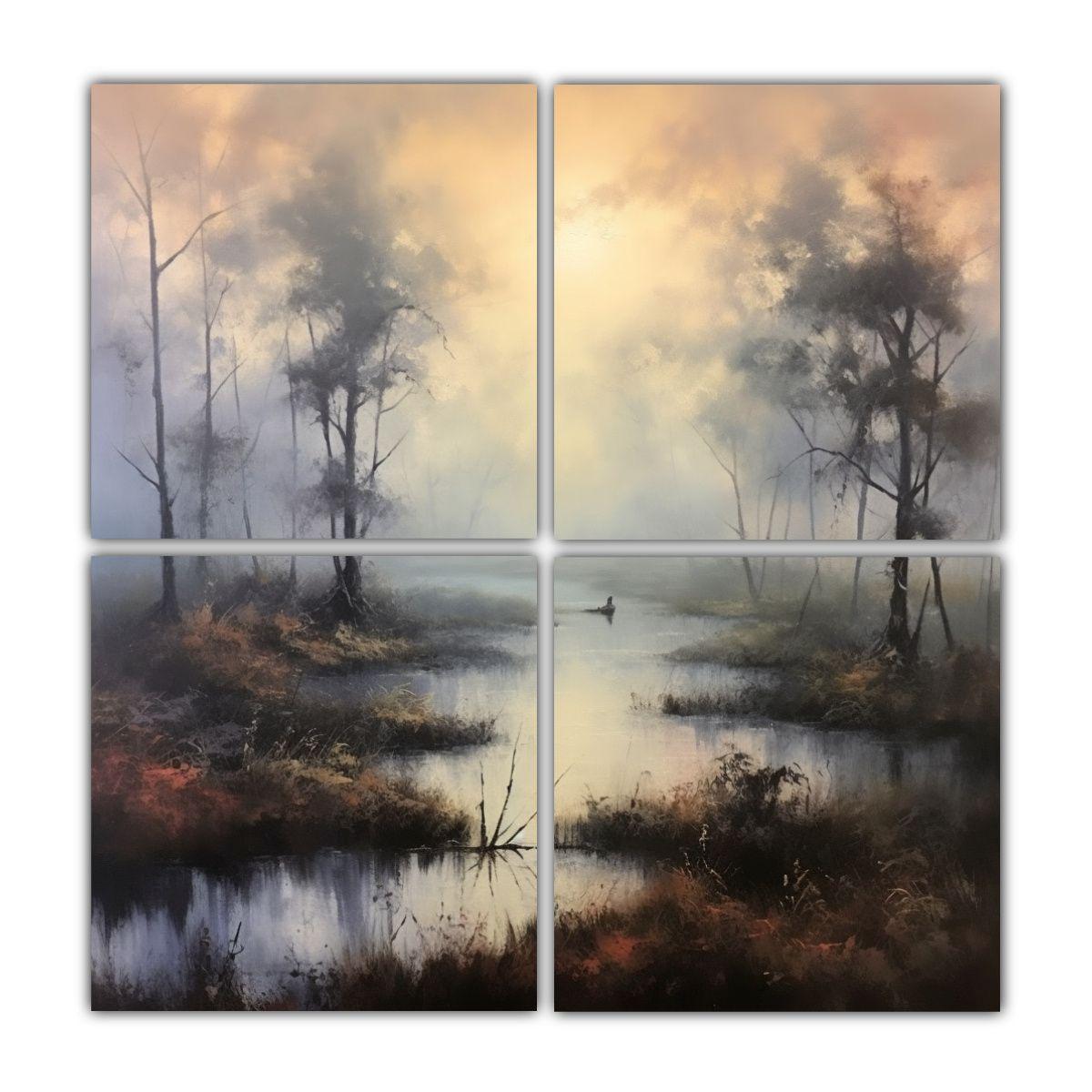 Pintura Decorativa única En óleo Sobre Lienzo 200x200 Cm-0