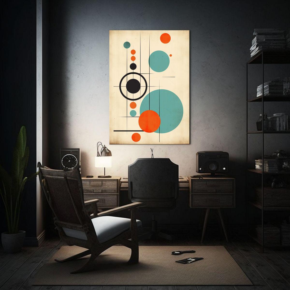 Cuadro Estético Vanguardia Medio Siglo Moderno 60x90cm-2