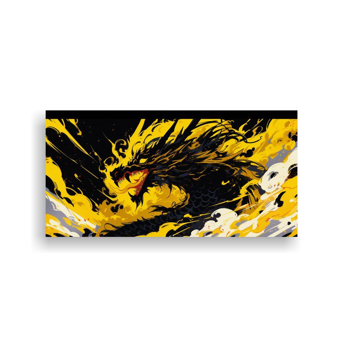 Pintura De Arte De Alta Calidad Con Dragón En Ama 160x80cm-0