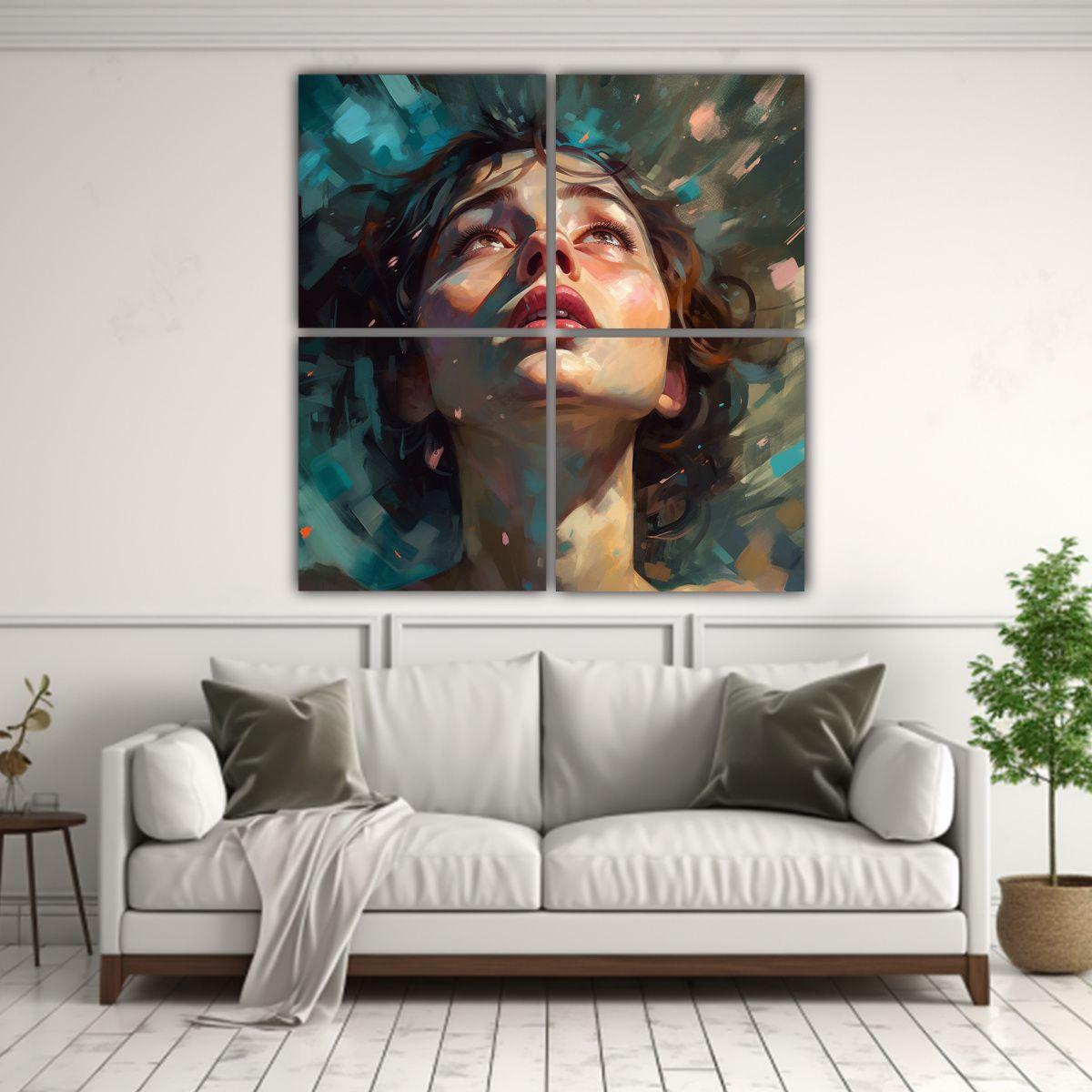 Cuadros Decorativos Para El Salón Tipo 140x140 Cm-2