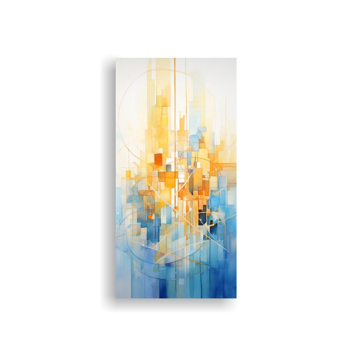 Lienzo Tema Obra Maestra De Una Pintura Abstracta 80x160cm-0