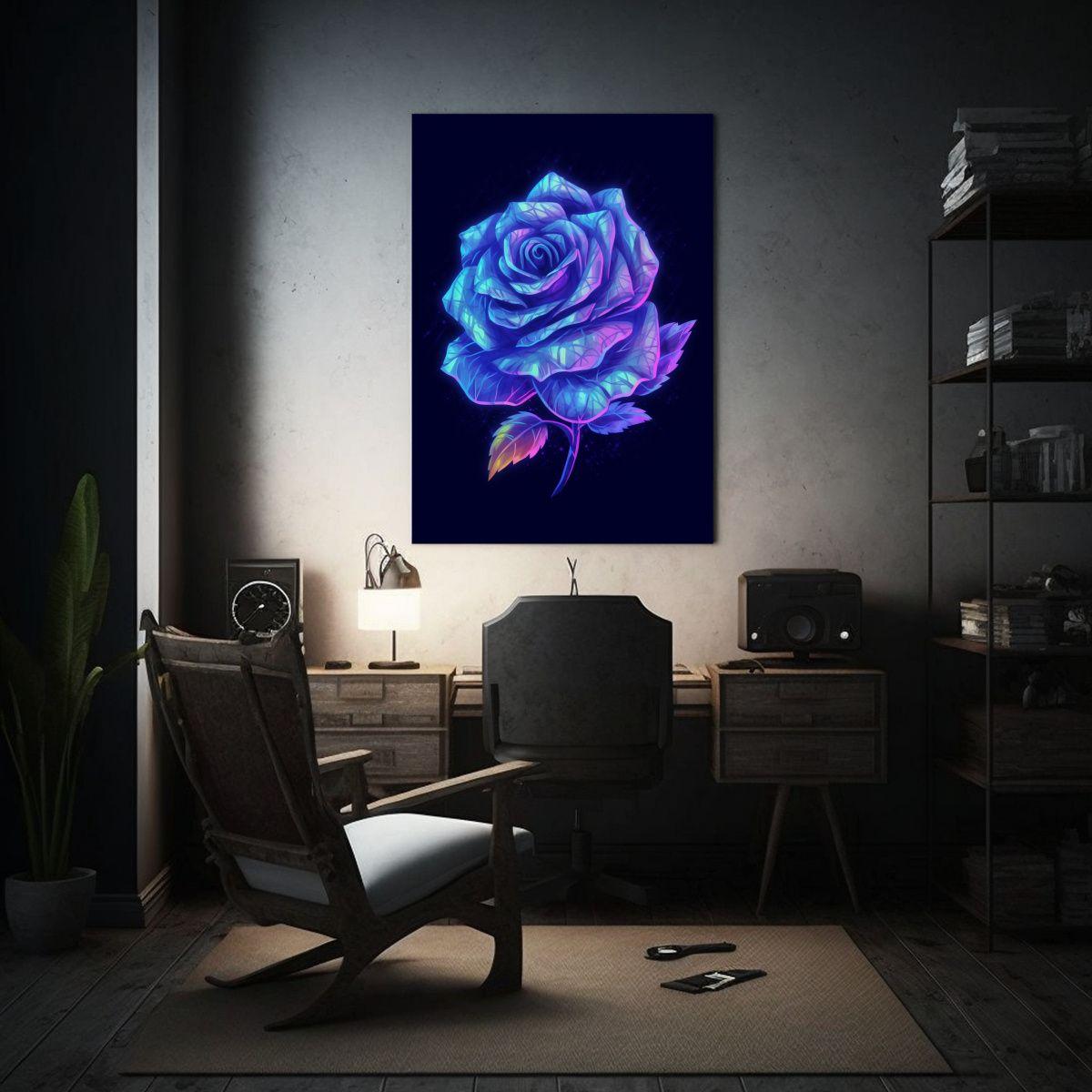 Pintura Decorativa Estilo Píxel De Ocho Bits, 50x75cm-2