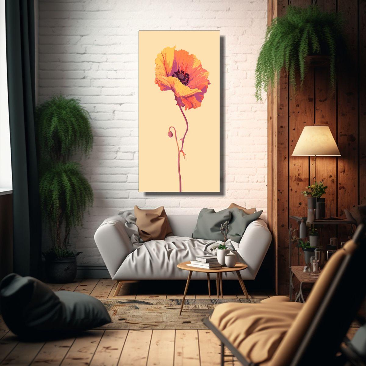 Cuadro De Cuadro Patron Intenso Contraste Xeo 60x120cm-2