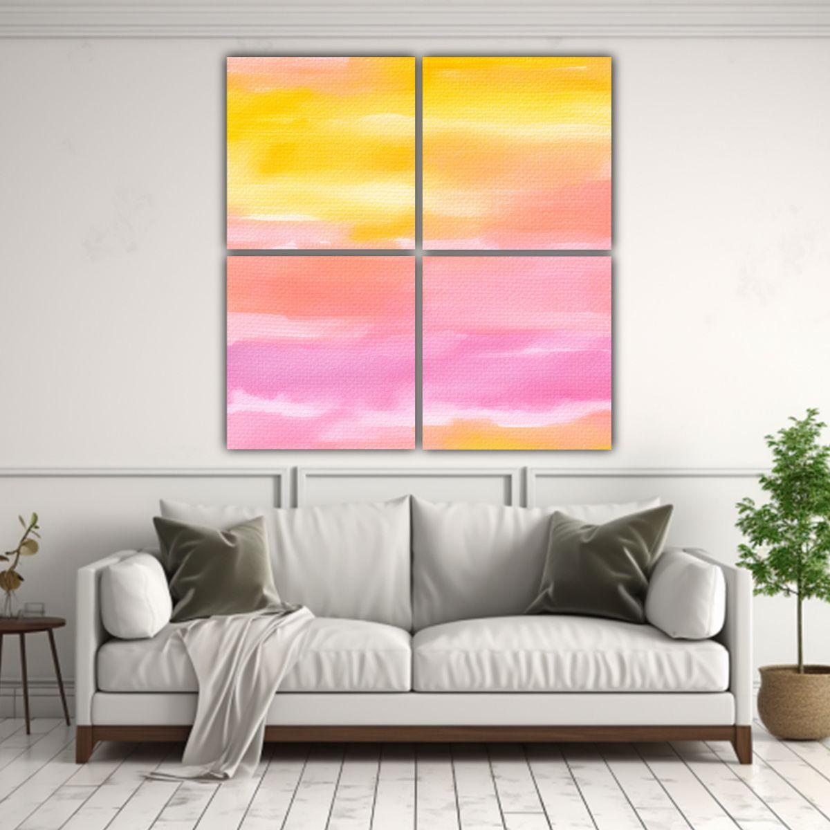 Cuadros De Decoración Expresión Esquema Cuatro 200x200 Cm-2