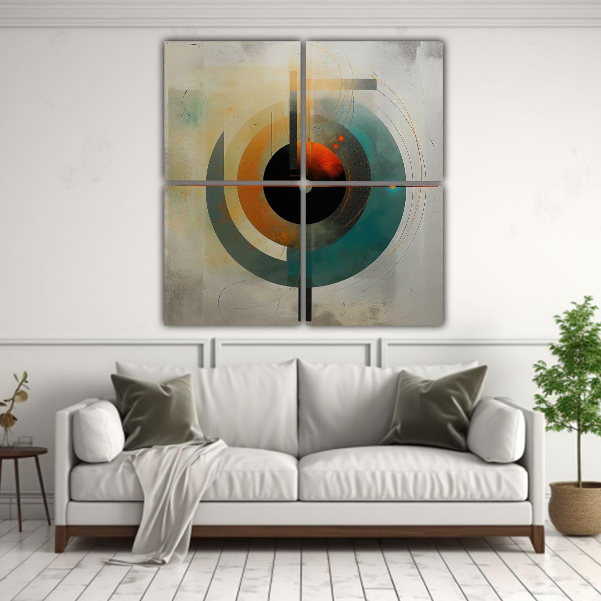 Pinturas Minimalistas Surrealistas De Lona 200x200 Cm-2