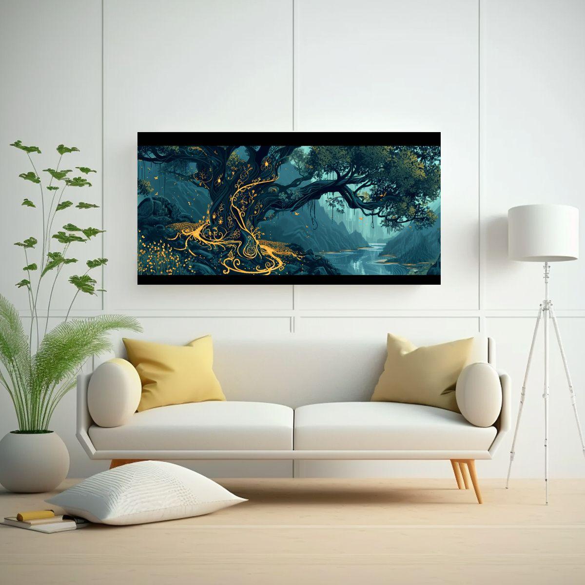 Pintura Conceptual Para Decoración De Pared 100x50cm-2