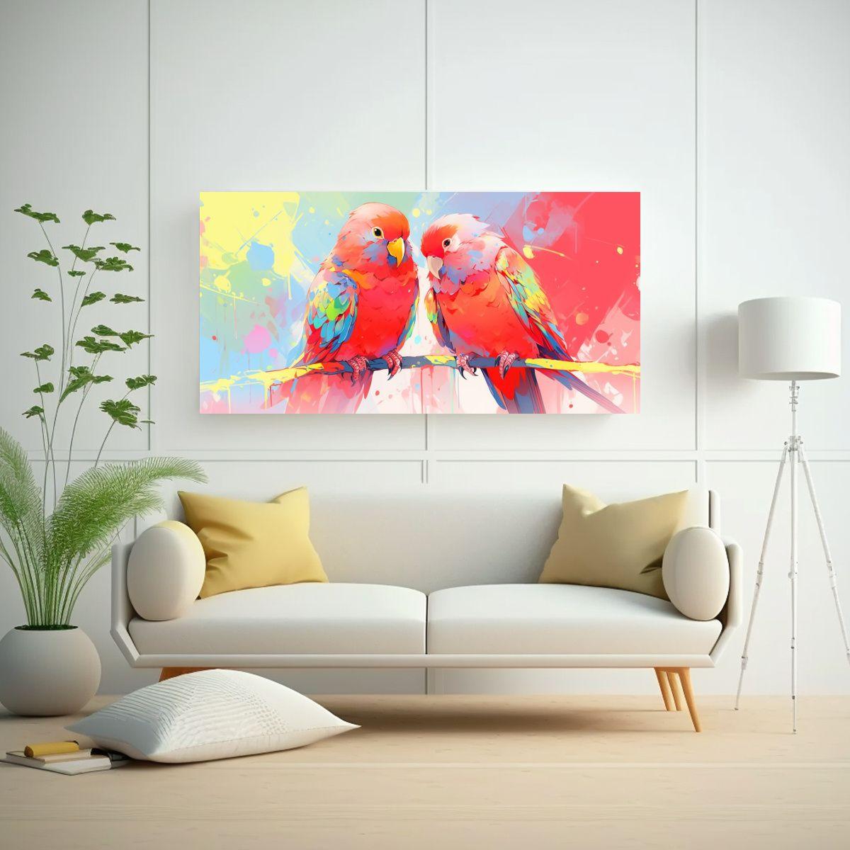 Pinturas Decorativas De Arte Pop Neo Paraíso De L 60x30cm-2